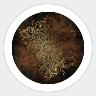 Mandala Copper Sticker